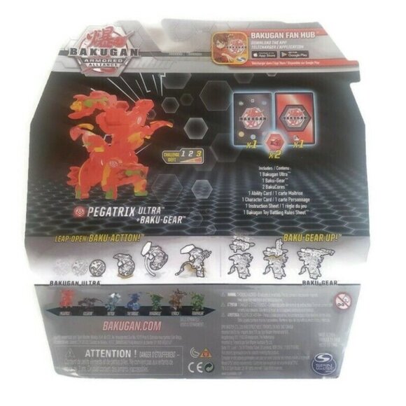 BAKUGAN Armored Alliance PEGATRIX Ultra Baku Gear Ability Character Card Age 6+ - Picture 3 of 3